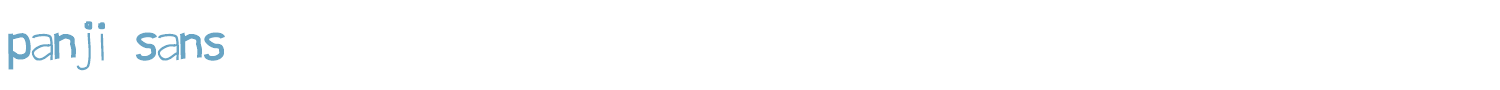 sample panji sans font